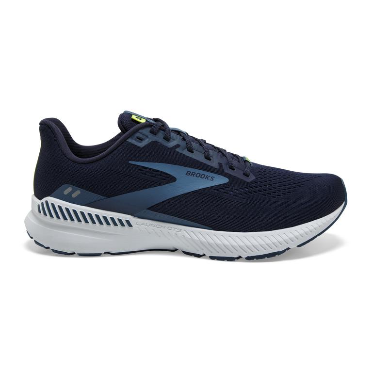 Brooks Launch GTS 8 Energy-Return Men's Road Running Shoes - Peacoat/Legion Blue/Nightlife (03972-KI